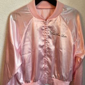Cute pink satin jacket
